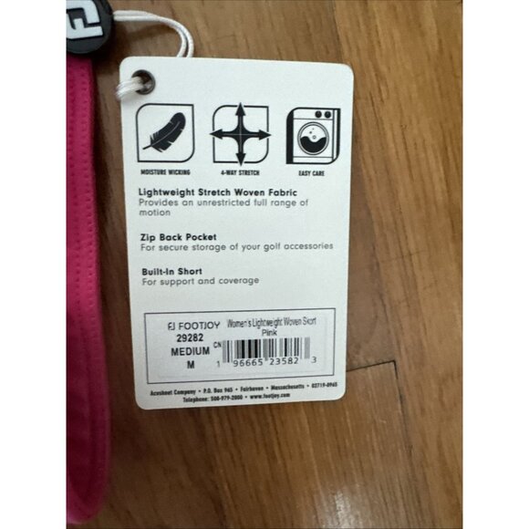 Footjoy FJ Women’s Golf Leisure Skort Pink Size M - Picture 4 of 7